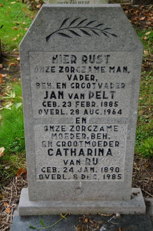 1890-01-24 Catharina van Rij / 1885-02-23 Jan van Pelt