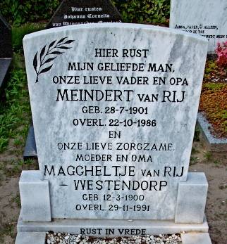 1901-07-28 Meindert van Rij-Grafsteen