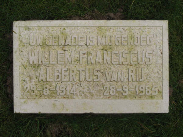 1914-08-29 Willem Franciscus Albertus van Rij-Grafsteen