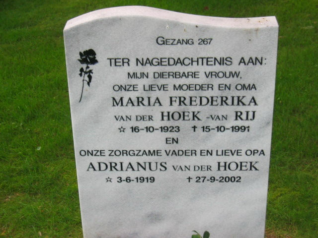 1919-06-03 Adrianus van der Hoek-Grafsteen